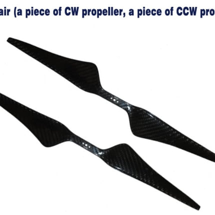 17x55 Carbon Fibre Propeller pair (CW/CCW)