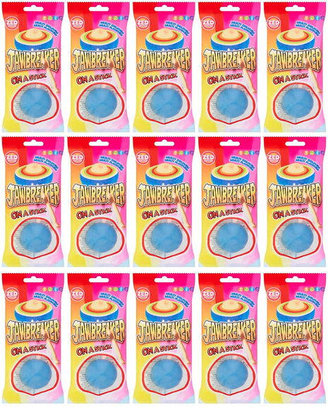 15 x Zed Candy Jawbreaker On A Stick Cola Flavour 60G