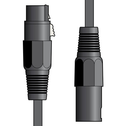 Citronic XLR Male to XLR Female Microphone Audio Lead 1.5m
