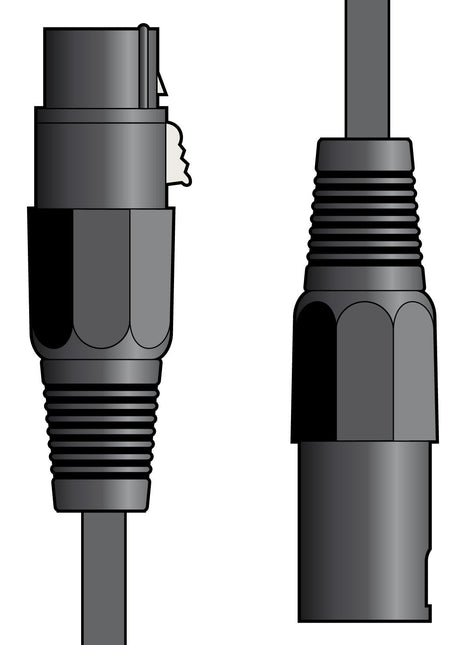 Chord / Citronic XLR Male to XLR Female Microphone Audio Lead 1.5m