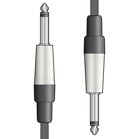Chord / Citronic 6.3mm Mono Jack to 6.3mm Mono Jack Guitar Audio Lead 1.5m