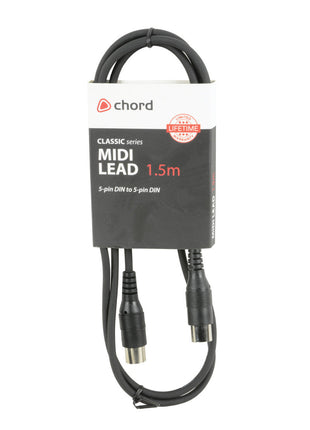 Chord / Citronic 5-Pin DIN to 5-Pin DIN Midi Lead
