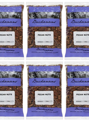6 x Buchanans Pecan Nuts 1Kg