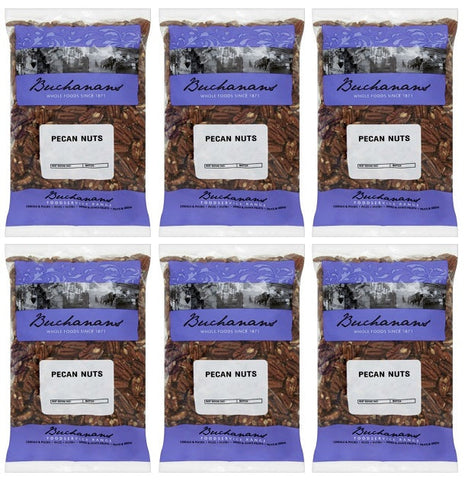 6 x Buchanans Pecan Nuts 1Kg