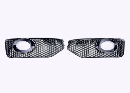 For VW T5.1 Transporter Front Foglight Trims – Honeycomb Sportline Matte Black | Van-X