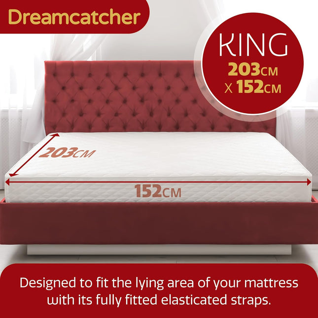 King Size Electric Blanket 203x152cm Soft Fleece Polyester Dreamcatcher