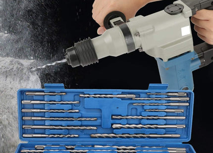 SDS Masonry Drill Bit Set 20pcs – For Concrete, Brick & Stone, Carbide Tips