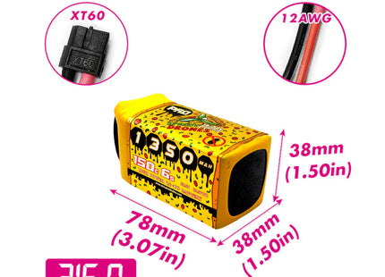CNHL Speedy Pizza Pro 1350mAh 6S 150C LiPo Battery
