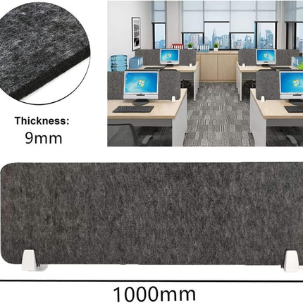Acoustic Desk Divider 40x12 Inch Clamp On Noise Reducing Privacy Panel Nisorpa