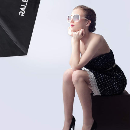 RALENO Softbox Lighting Kit, 2x50x50cm, 50W LED, 5500K CRI 97 for Video & Photos