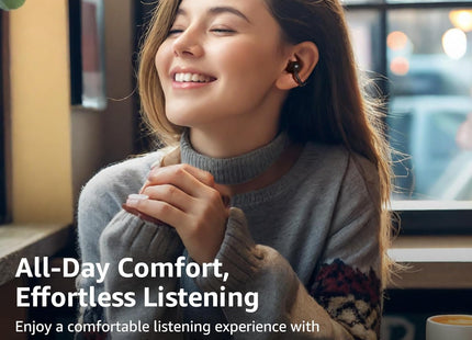 Open Ear Headphones Clip On Wireless Earbuds 40H Playtime Bluetooth TOZO