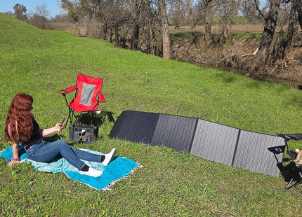 Portable Solar Panel 200W Foldable Waterproof High Efficiency 18V ALLPOWERS