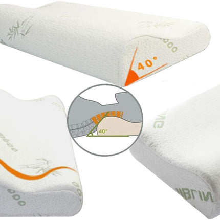 Ecosafeter 2024 Memory Foam Cervical Pillow - Orthopedic, Supportive & Washable
