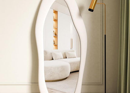 Asymmetrical Wavy Full Length Mirror 168x68cm Arch Floor Standing CEIEVER