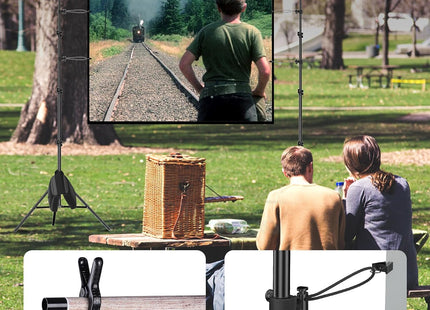 EMART 2.6x3m Backdrop Stand Kit – Adjustable Photo/Video Background Support
