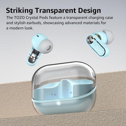 Hybrid Active Noise Cancelling Wireless Earbuds 35H Playtime IPX5 TOZO