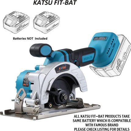KATSU 21V Brushless Circular Saw 125mm 5'' 2000W Cordless, Battery Not Included
