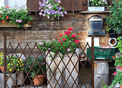Expanding Fence Panels Adjustable Wooden Trellis Garden Screen 2 Pack Nisorpa