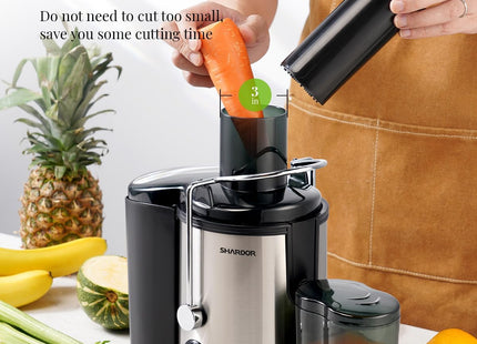 Juicer Machine 800W 3 Speed Control Stainless Steel Extractor SHARDOR