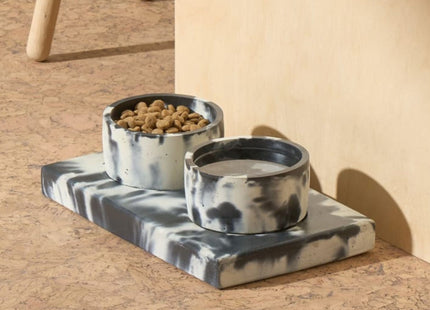 Concrete Pet Bowl Set by Smith & Goat (Terra)