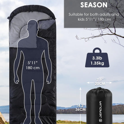 Sleeping Bags Lightweight Waterproof Warm Outdoor Camping Hiking Travel Adults