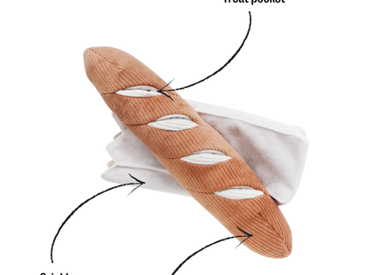 Baguette enrichment dog toy