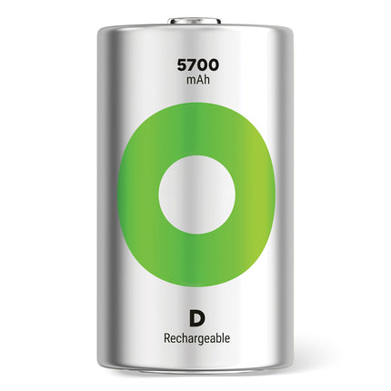 GP Recyko D Size 3000mAh Rechargeable Batteries - Pack of 2