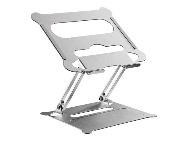 ProperAV Aluminium Construction Fully Adjustable Laptop or Tablet Stand - Silver