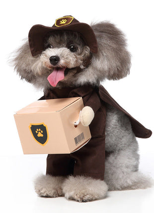Cosplay Pet Supplies Standing Outfit Funny Dog Clothes Upright Outfit Halloween Christmas Dress Up Pet Outfit