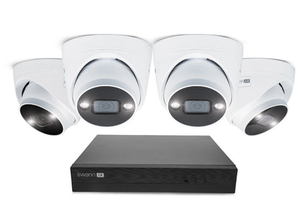 Swann AdvancedX 4K 1TB 8-Channel Wired PoE NVR CCTV with 4 Dome Camera Kit