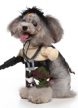 Cosplay Pet Supplies Standing Outfit Funny Dog Clothes Upright Outfit Halloween Christmas Dress Up Pet Outfit