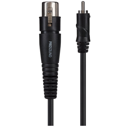 ProSound XLR Female Connector to RCA Phono Cable - Black, 0.23m