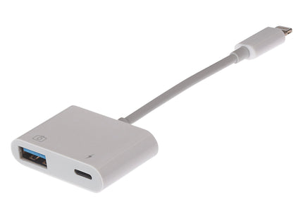Maplin Lightning to USB-A / Lightning Charging Port Adapter