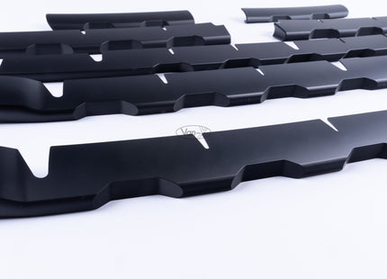 For Ford Transit Custom 2012–2018 Matte Black Front Grille Trim Set | 7 Piece Upgrade | Van-X