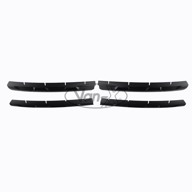 For VW Transporter T6 R-Line Front Grille Trims - Matte Black Painted and Ready to Fit