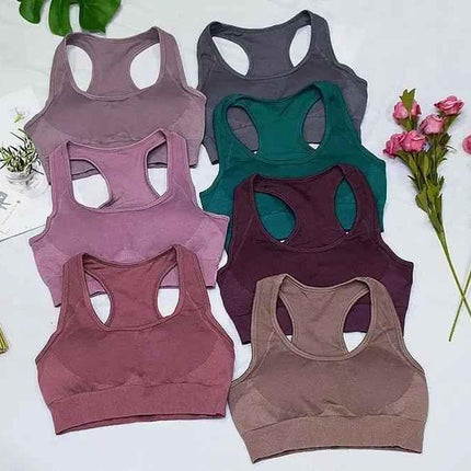 Gym Clothes Set for Women - 2-Piece Push-Up Yoga Bra & High Waist Leggings in 12 Colors