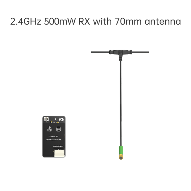 IFlight ExpressLRS 2.4Ghz ELRS 500mW Receiver (40mm Antenna)