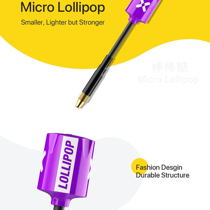 Foxeer Micro Lollipop 5.8G 2.5dBi Tiny FPV Omni Antenna (2pc)