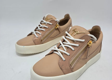 Giuseppe Zanotti May Leather Trainers Shell Pink Women's UK 3 (EU 36) Sneakers