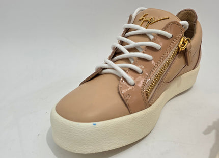 Giuseppe Zanotti May Leather Trainers Shell Pink Women's UK 3 (EU 36) Sneakers