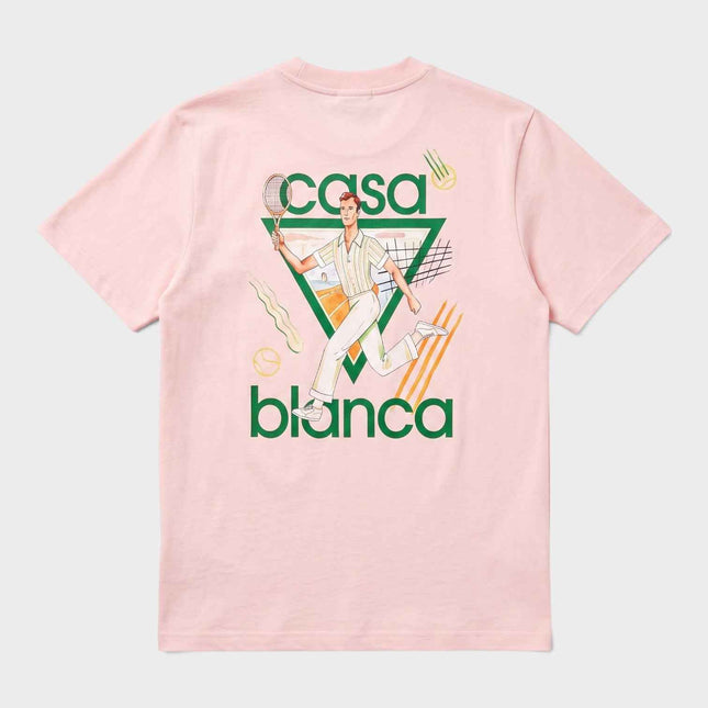Logo Tennis Club Icon T-Shirt Pink
