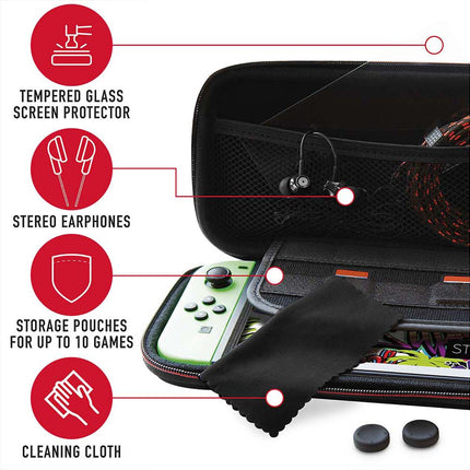 Stealth Ultimate Travel Kit for Nintendo Switch with Case & Charge Cable - Black