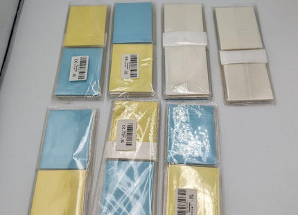 Transparent Sticky Notes 2100 Sheets Blue Yellow Clear 95x70mm Removable
