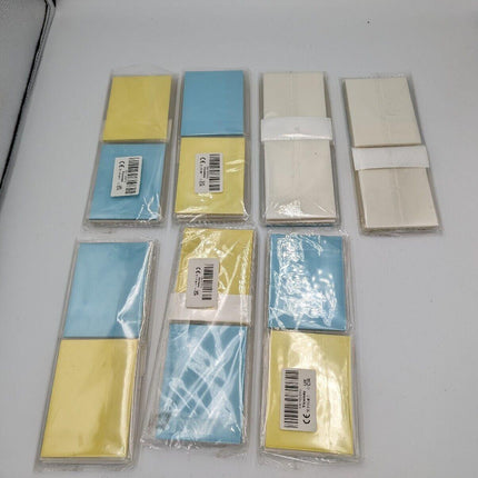 Transparent Sticky Notes 2100 Sheets Blue Yellow Clear 95x70mm Removable