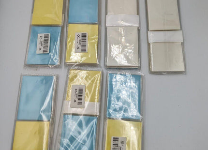Transparent Sticky Notes 2100 Sheets Blue Yellow Clear 95x70mm Removable
