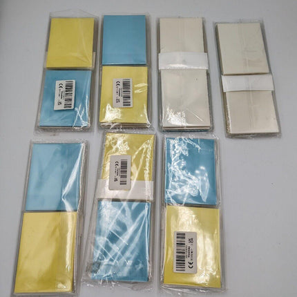 Transparent Sticky Notes 2100 Sheets Blue Yellow Clear 95x70mm Removable