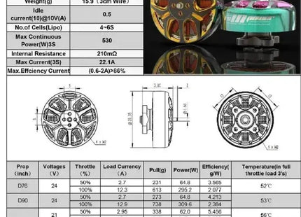 RCinPower GTS V3 2104T Light Motor