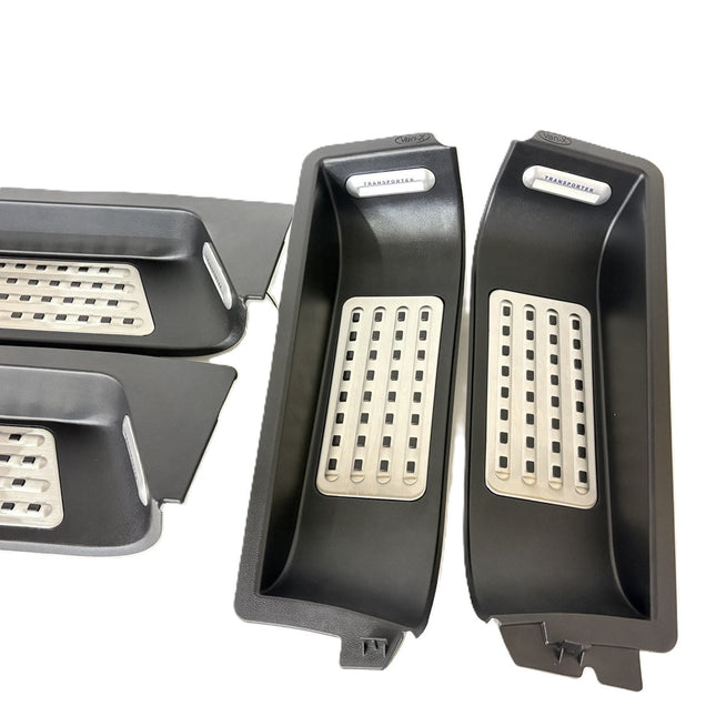 For VW T6 Caravelle Style Full Step (Set of 4) with Transporter LED Logo Lights | Van-X