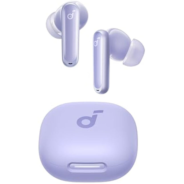 soundcore P40i by Anker, Noise Cancelling Wireless Earbuds, Adaptive Noise Cancelling to Environments, Heavy Bass, 60H Playtime, 2-in-1 Case and Phone Stand, IPX5, Wireless Charging, Bluetooth 5.3