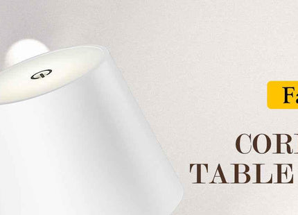 Cordless LED Table Lamp Rechargeable Desk Light IP54 Touch Dimmable White 2 Pack